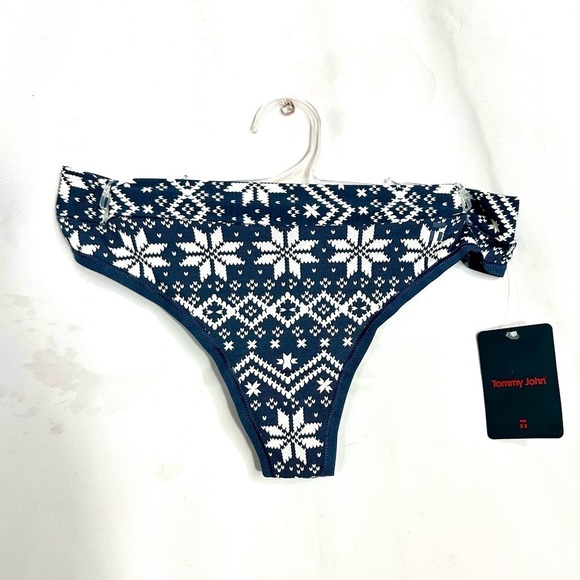 NWT Tommy John Big Dipper vintage sweater navy thong size S - Picture 1 of 4